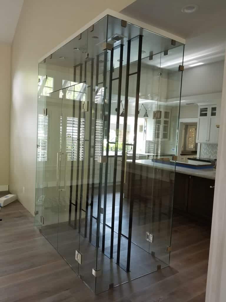 Glass Wine Cellars and Frameless Glass Doors