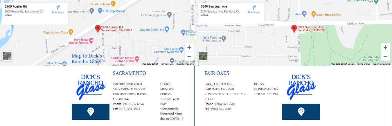 Dick's Rancho Glass maps