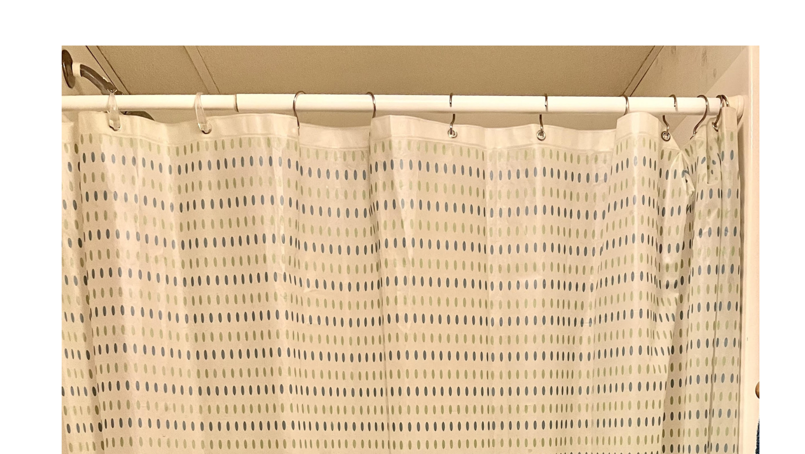 replacing an old shower curtain