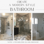 modern style bathrooms with glass showers - feature