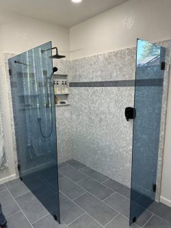 tinted shower glass panels