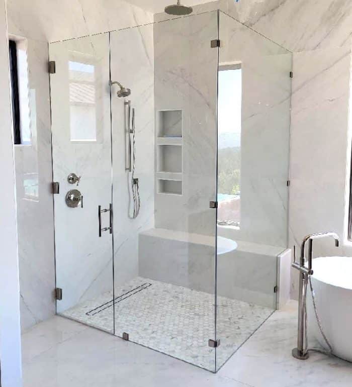 clean shower glass